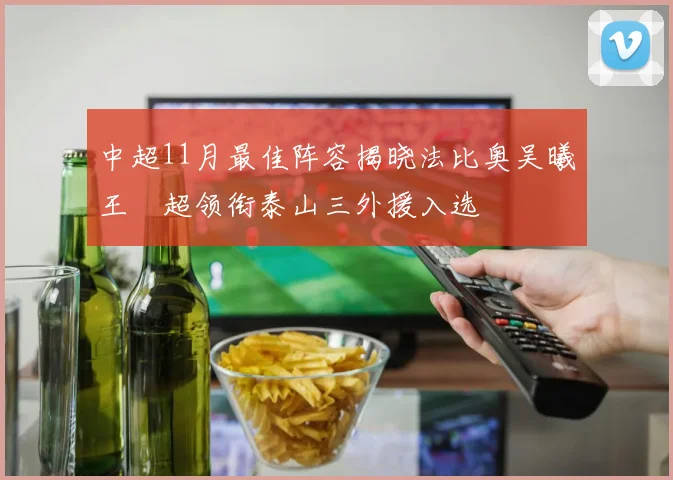 中超11月最佳阵容揭晓法比奥吴曦王燊超领衔泰山三外援入选